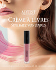 image crème à lèvres sur des lèvres
