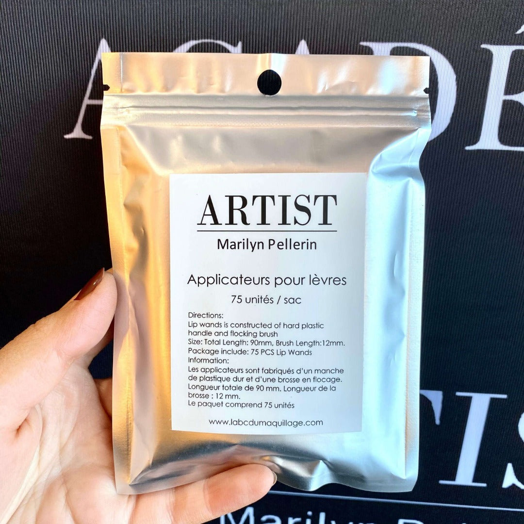Image des applicateurs jetables pour les lèvres ARTIST étiquette