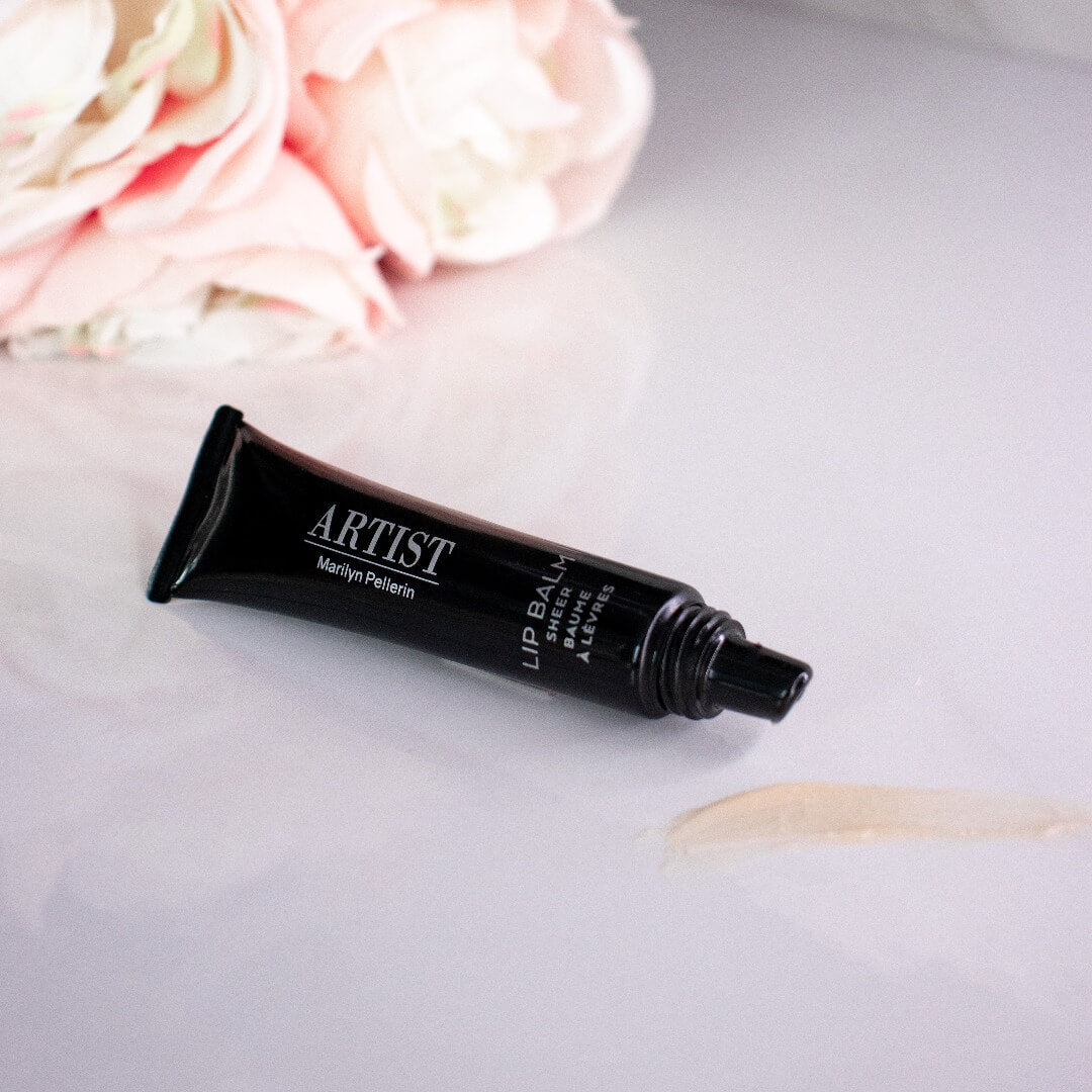 Image du baume à lèvres en tube ARTIST translucide et de sa couleur