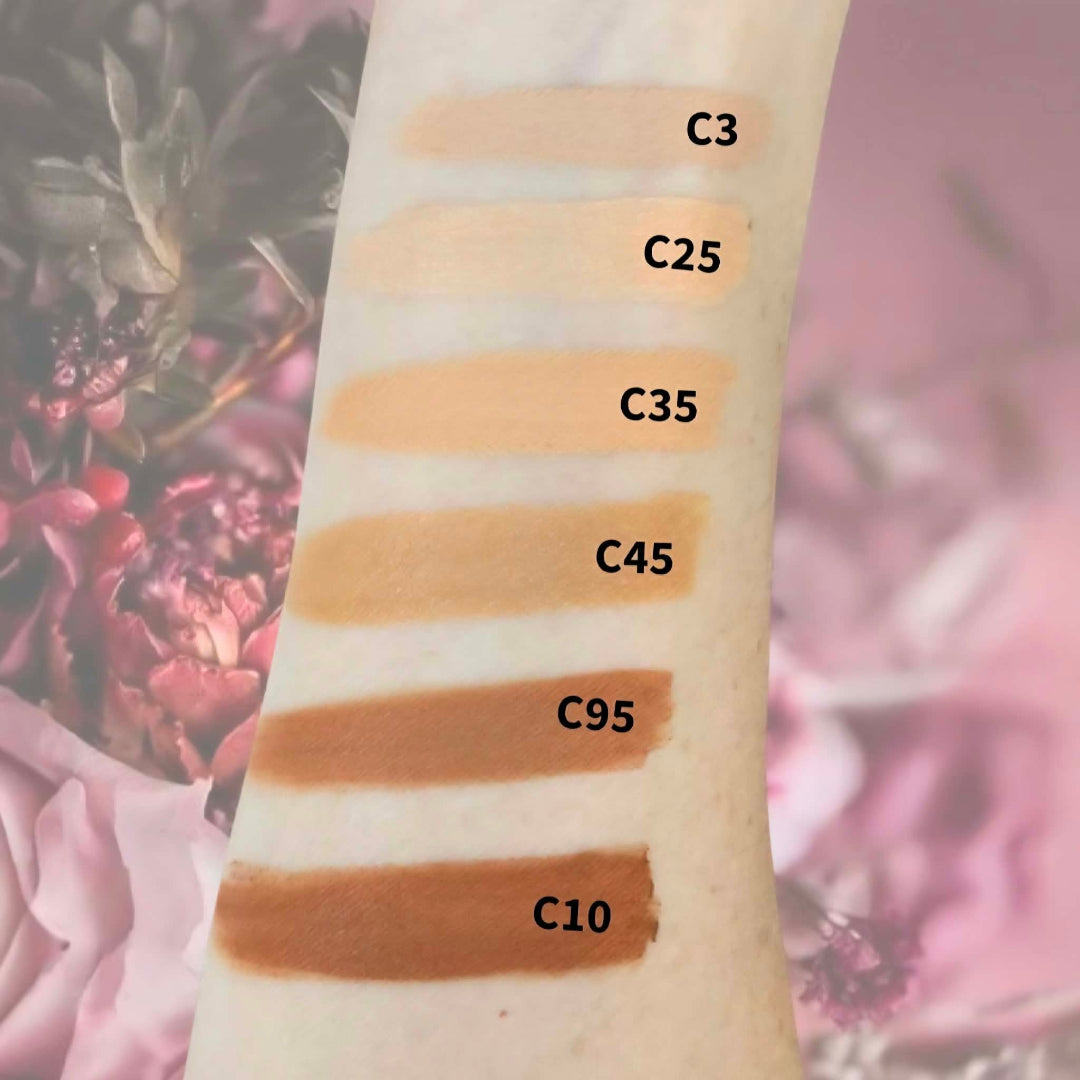 image couleurs cache-cernes sur un bras