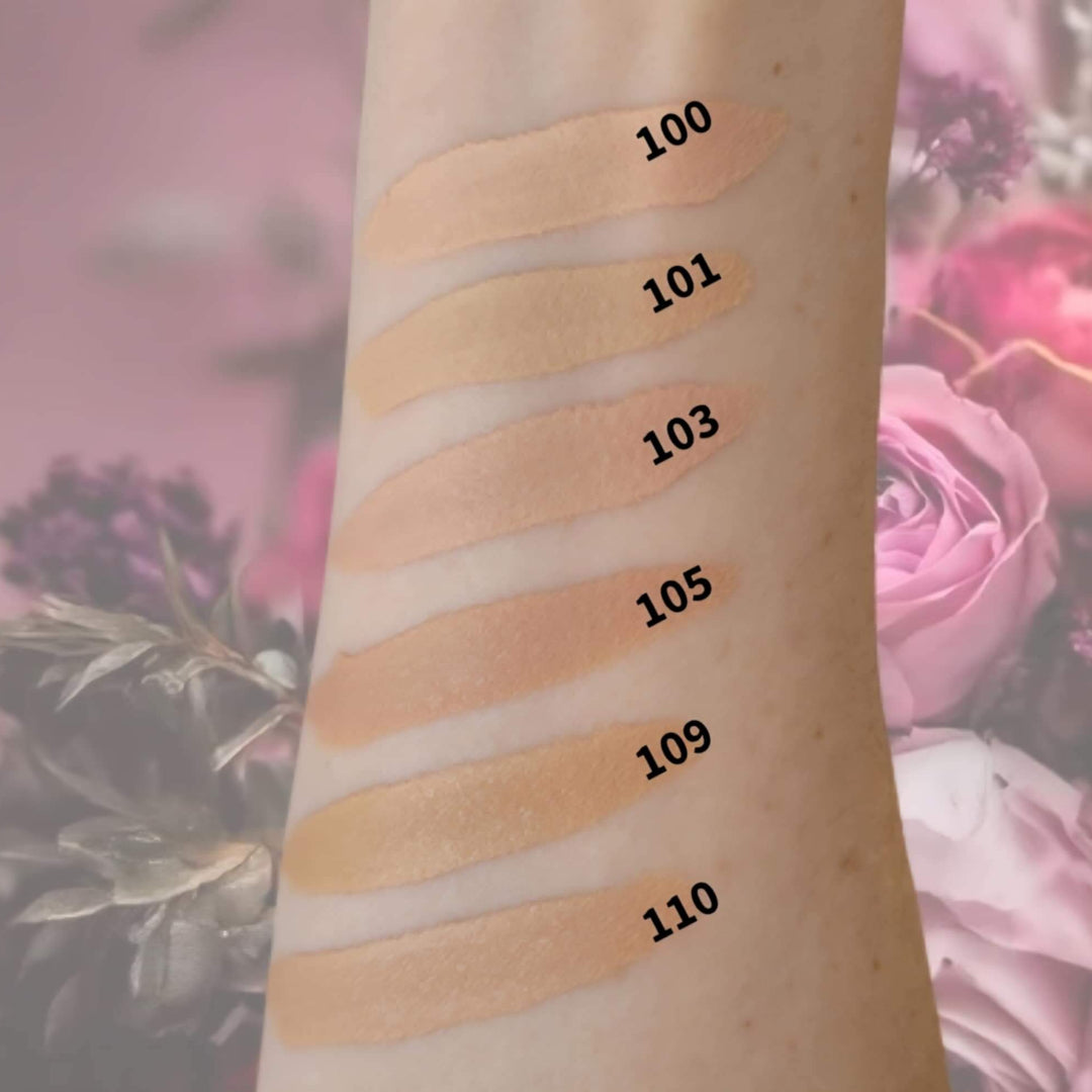 Image échantillons de couleur cache cernes liquide