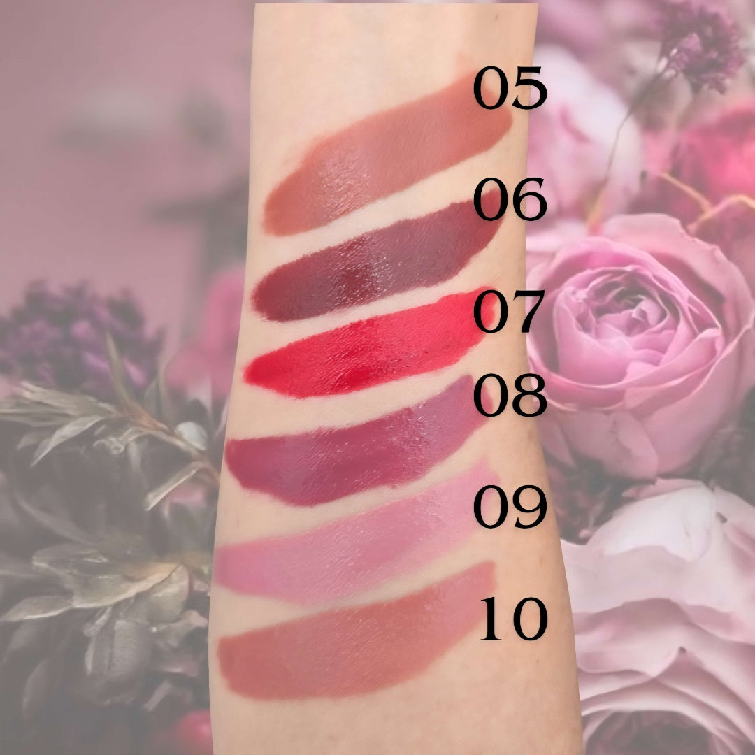 image de différentes teintes de creme a levres