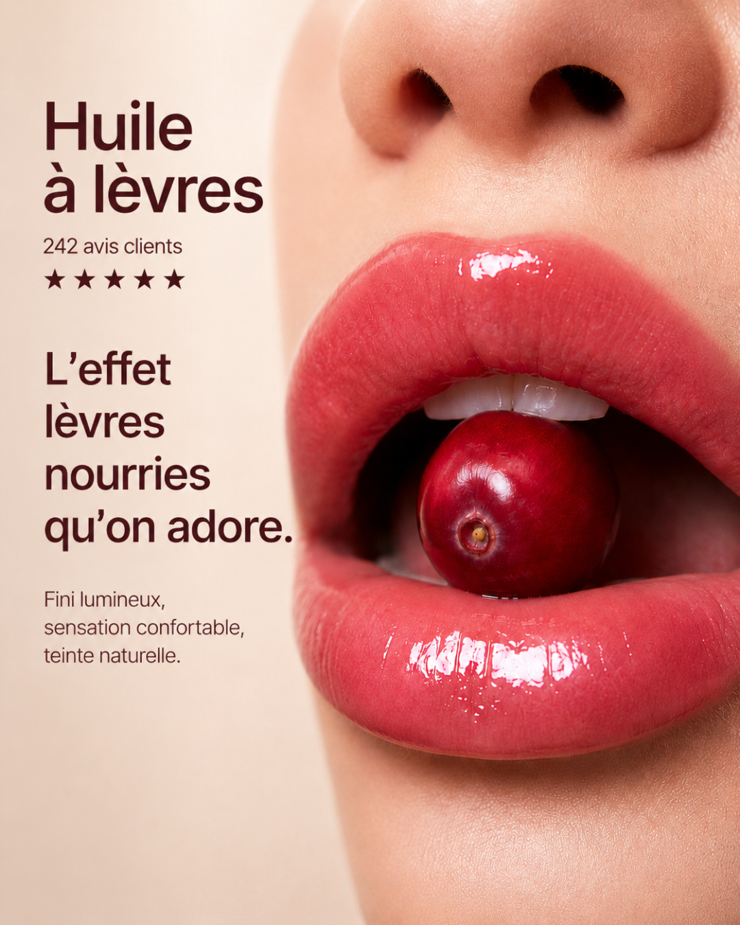 image promotionnelle de l'huile à lèvre