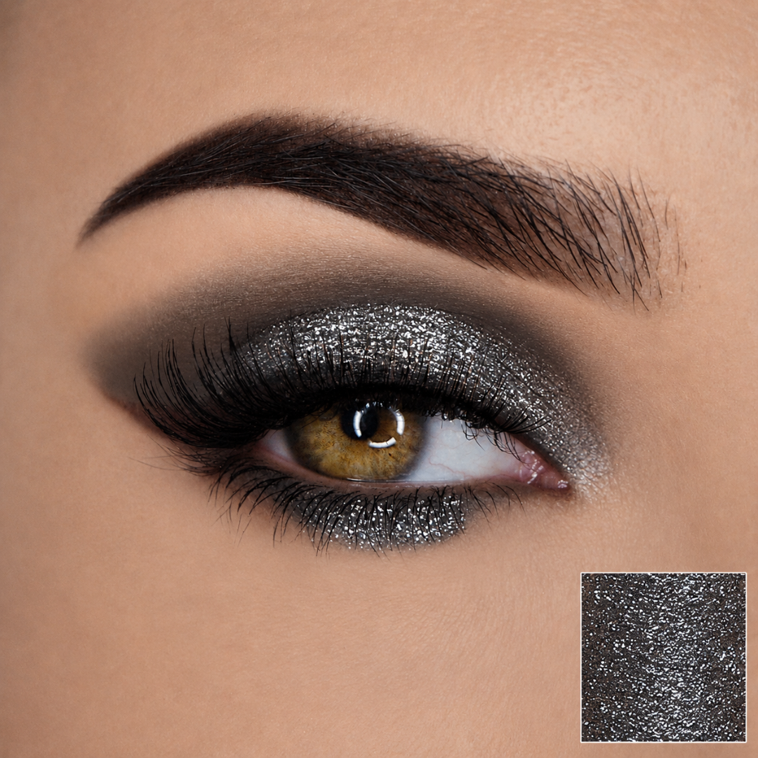 image d'un oeil avec paillettes liquides Torride901