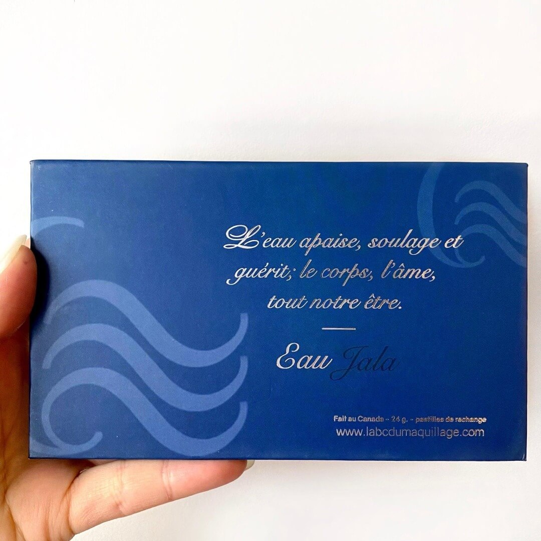 Image du dos de la palette EAU ARTIST