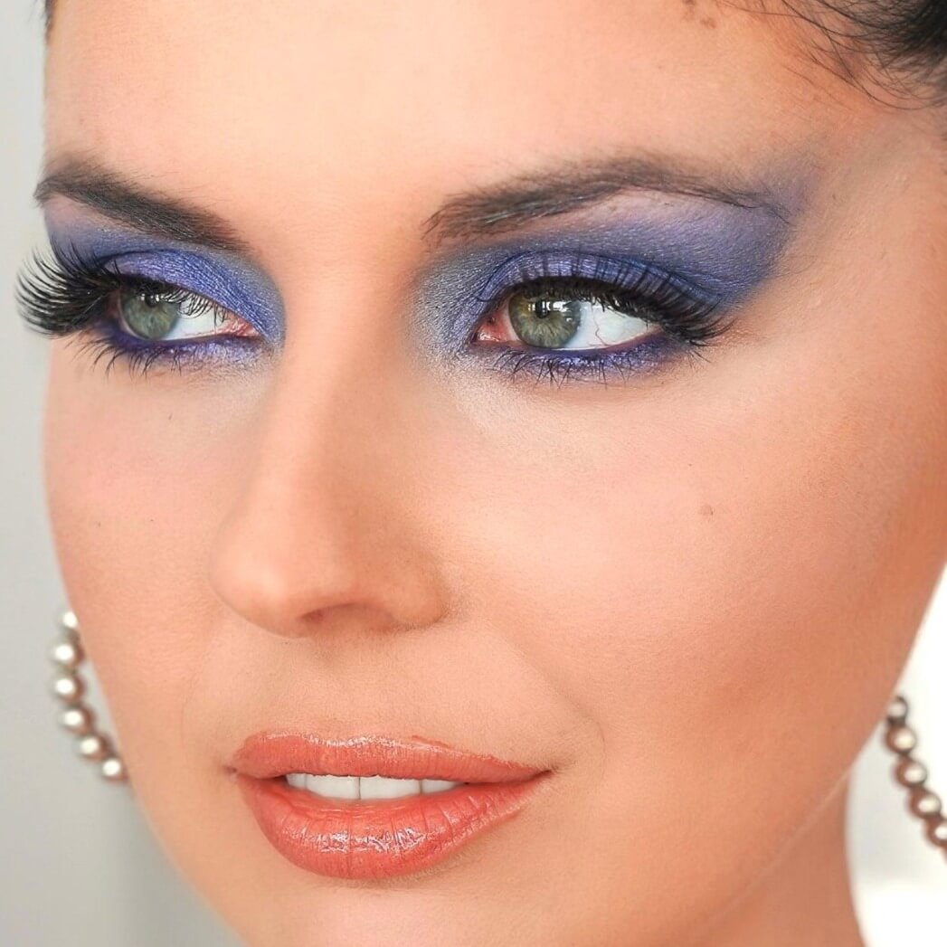 Image de maquillage fait avec la palette EAU ARTIST