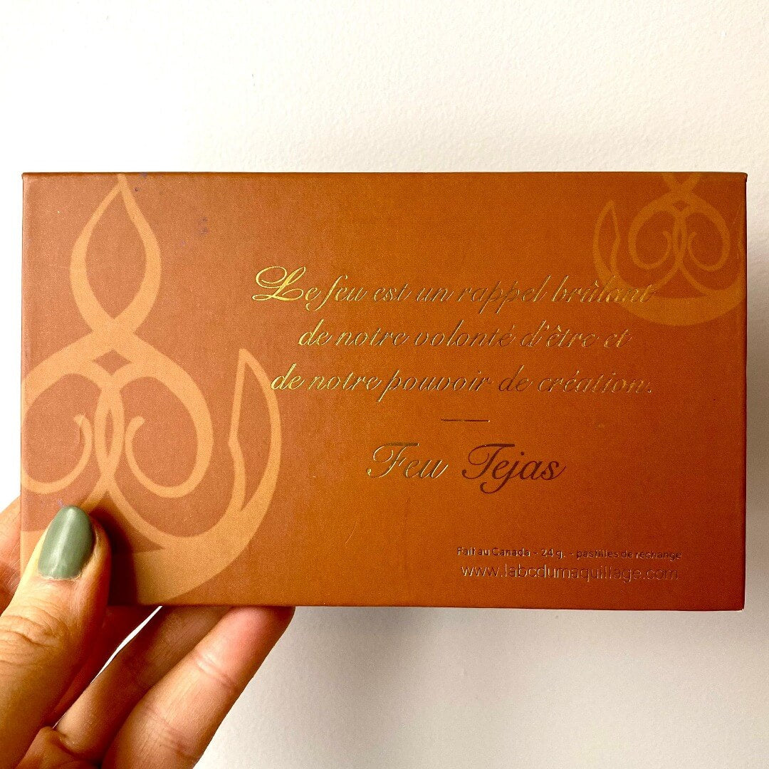 Image du dos de la palette feu