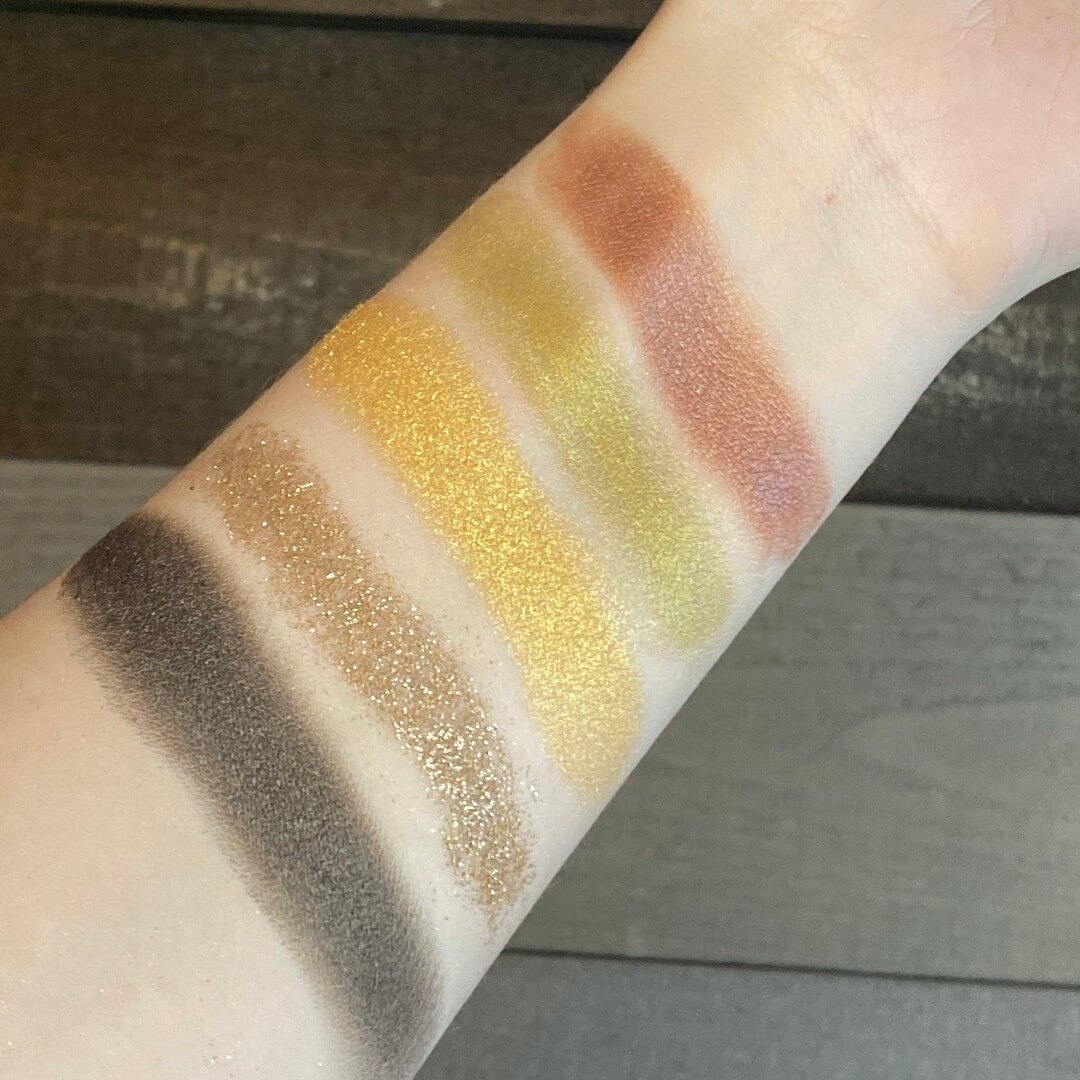 Image swatch des fards de la palette Gold ARTIST
