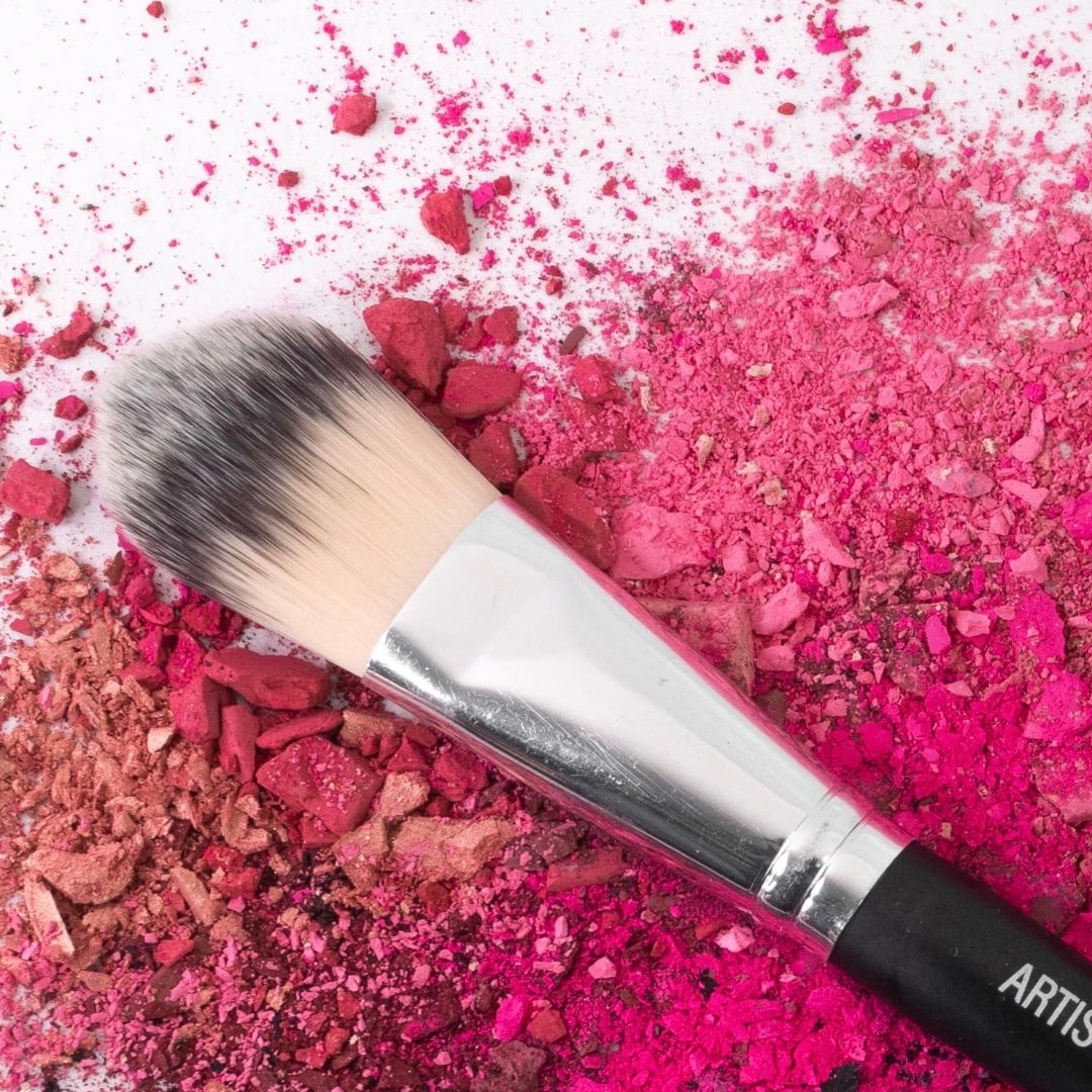 Image rapproché du pinceau #J10 embout 1 pour le fond de teint