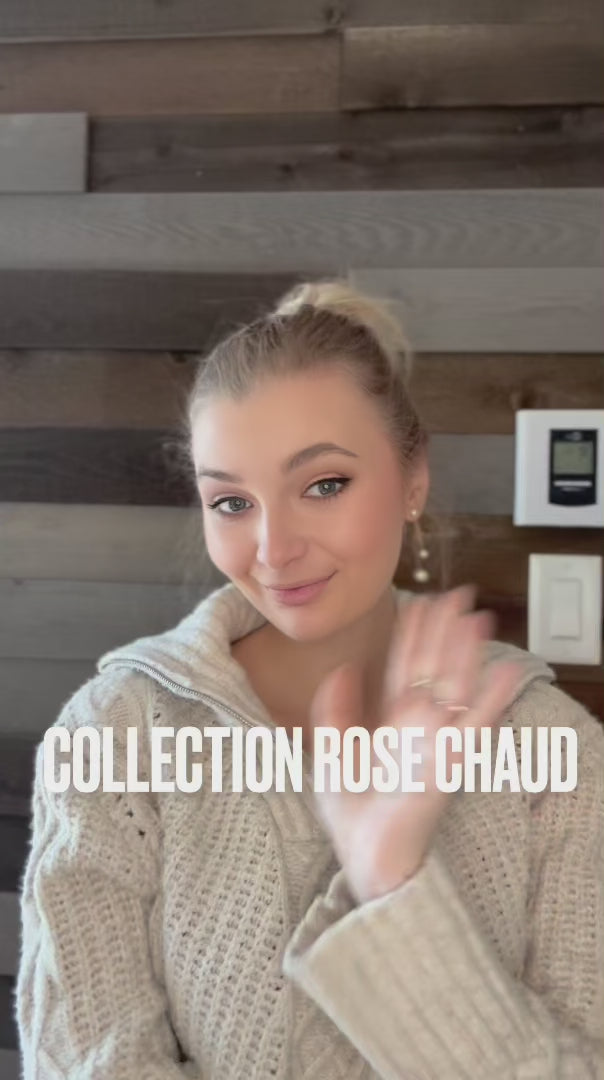 video de camille qui démontre les teintes roses chauds