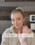 video de camille qui démontre les teintes roses chauds