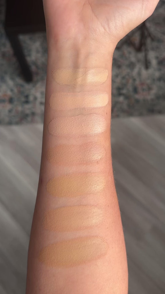 Vidéo des échantillons de couleur des cache cernes cachemire ARTIST