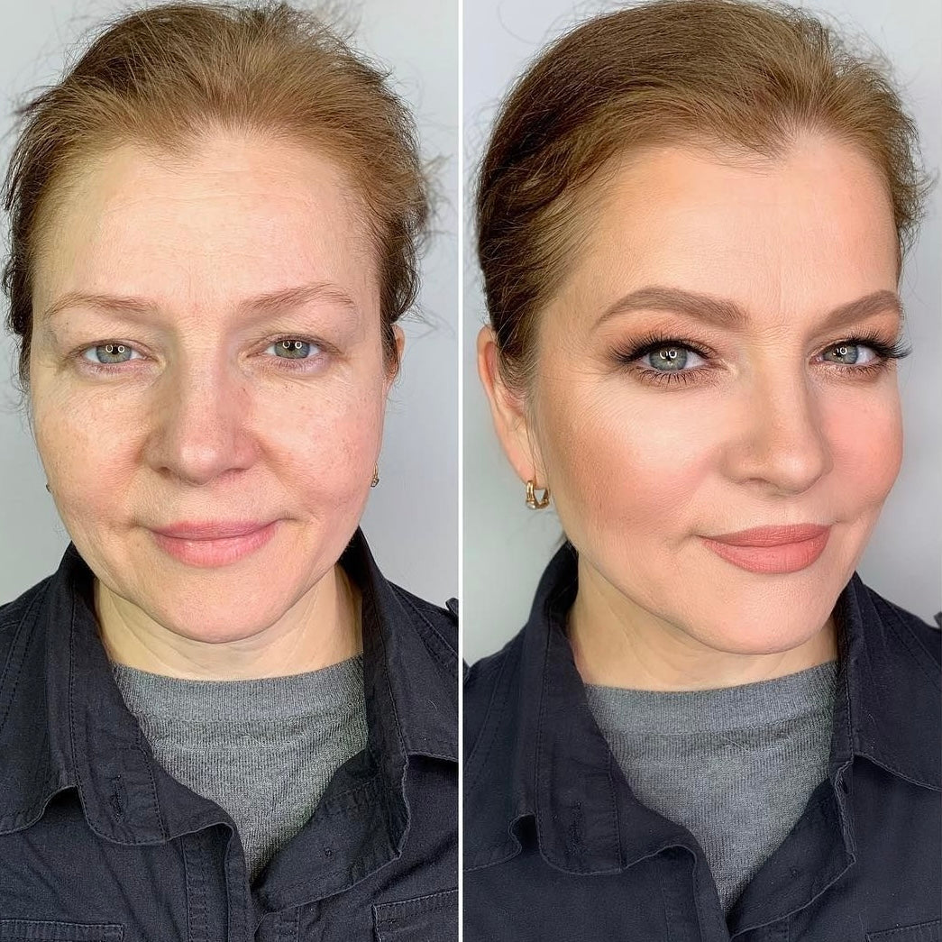 avant après avoir utilisé le trio en crème ARTIST