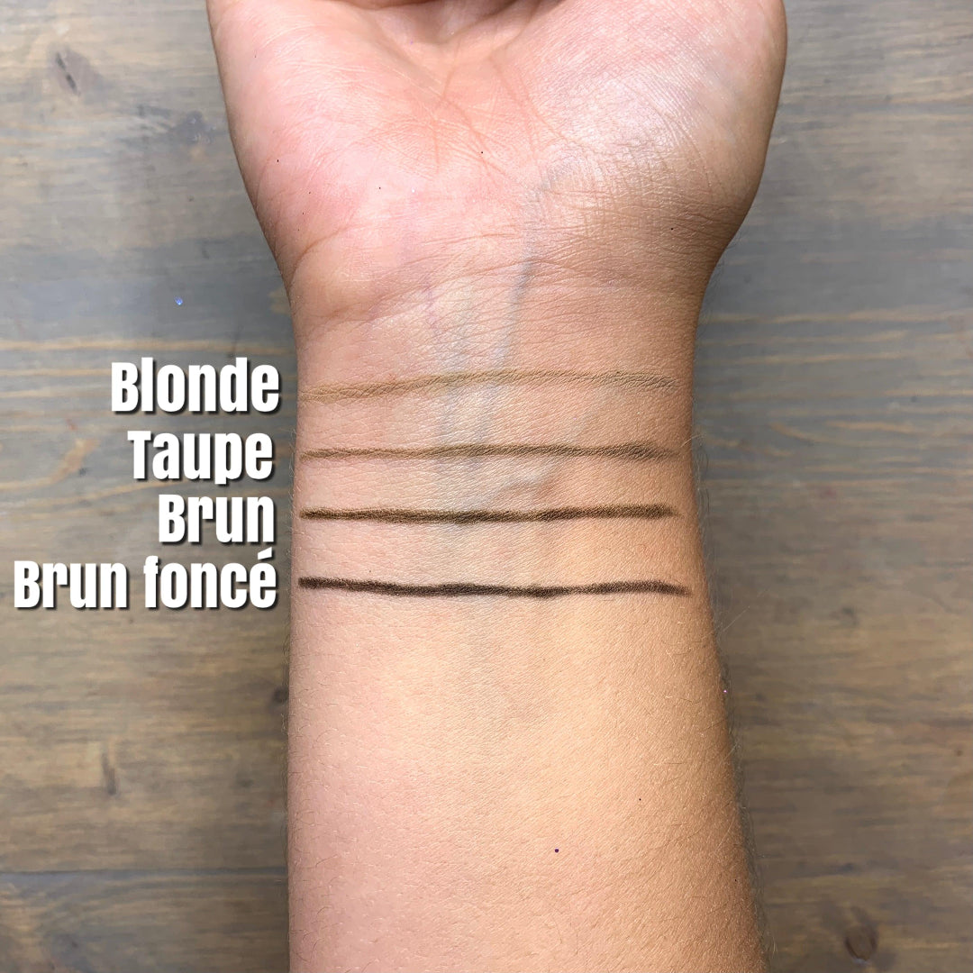 Image des échantillons de couleur des Crayons à sourcils ARTIST